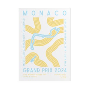 Plakat Formuły 1 na Grand Prix Monako 2024 | Tor | Sztuka F1 | Dekoracja ścienna | Wydruk fizyczny | Plakat | Plakat artystyczny | A1 A2 A3 zdjęcie 4