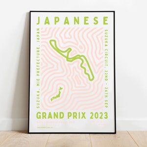 Formula 1 2023 Japanese Grand Prix Print | Circuit | F1 Wall Art | Wall Hanging | Digital Download | Poster | Aesthetic Art Print
