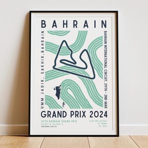 Formula 1 2024 Bahrain Grand Prix Print | Circuit | F1 Wall Art | Wall Hanging | Digital Download | Poster | Aesthetic Art Print