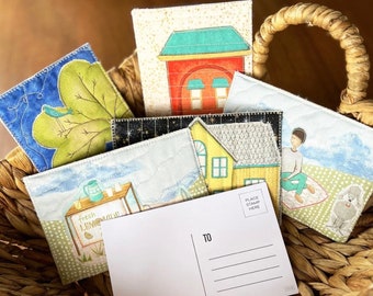 Quilted Post Cards| Mail| Quilting