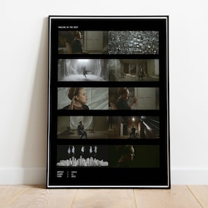 Adele - Rolling In The Deep Music Video Poster, Adele Music Video Scenes Poster, Adele Music Wall Art, Adele Music Collage Wall Decor