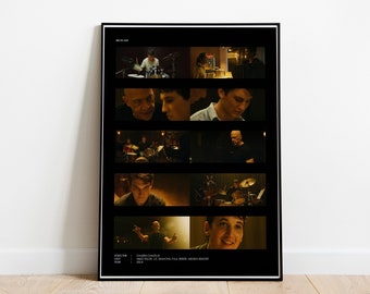Whiplash - Movie Wall Art Poster, Whiplash Movie Scenes Poster, Whiplash Movie Highlights Wall Art, Whiplash Movie Collage Wall Art Decor