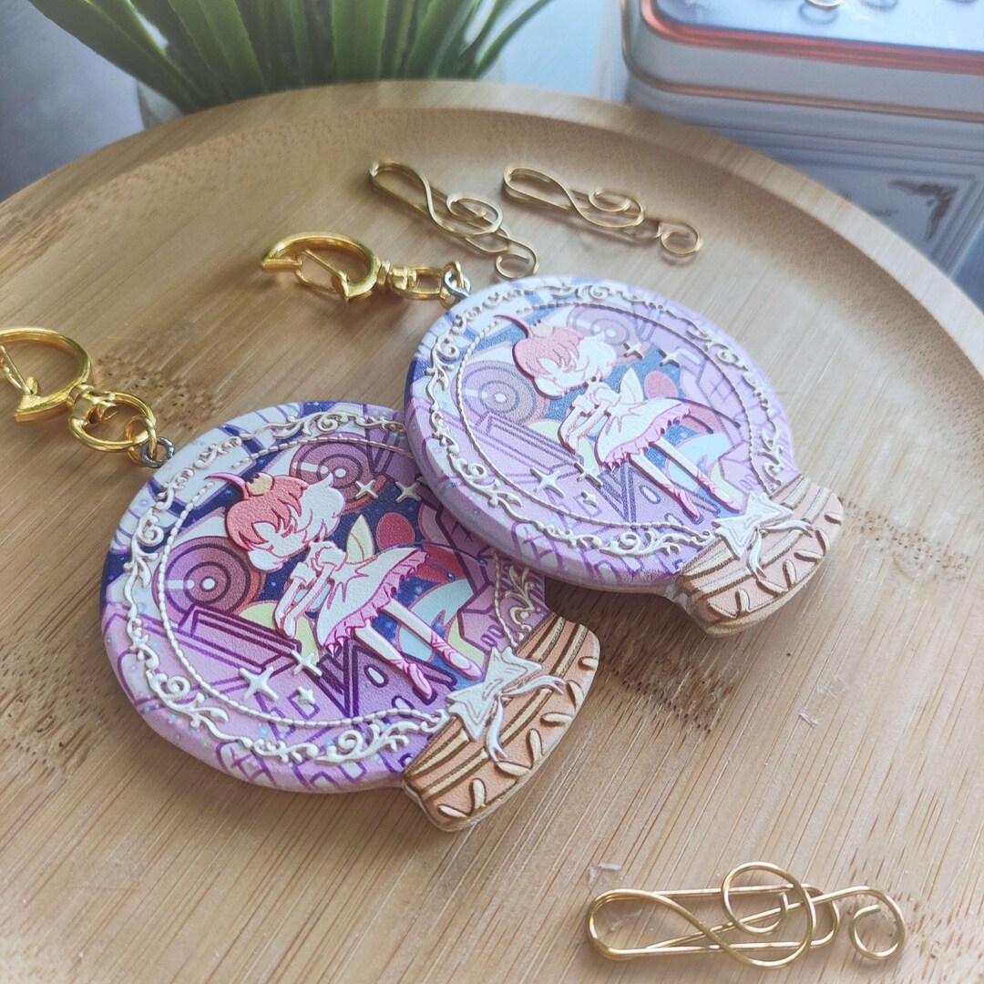 Princess Tutu Wood Embossed Keychain