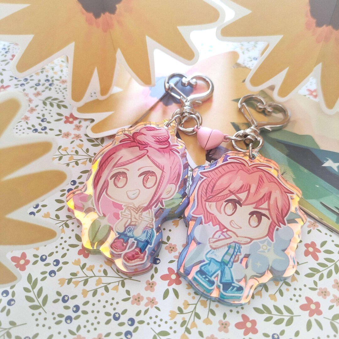 Lovely Complex Magnetic Linked Acrylic Keychain || Anime Manga
