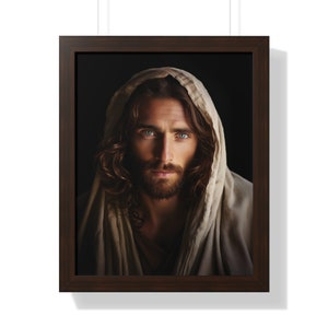 Christ Poster | Compassion of Christ Framed Vertical Poster | Jesus Christ | Jesus Art | Church Art | Christian Gifts for Easter | Bible Art