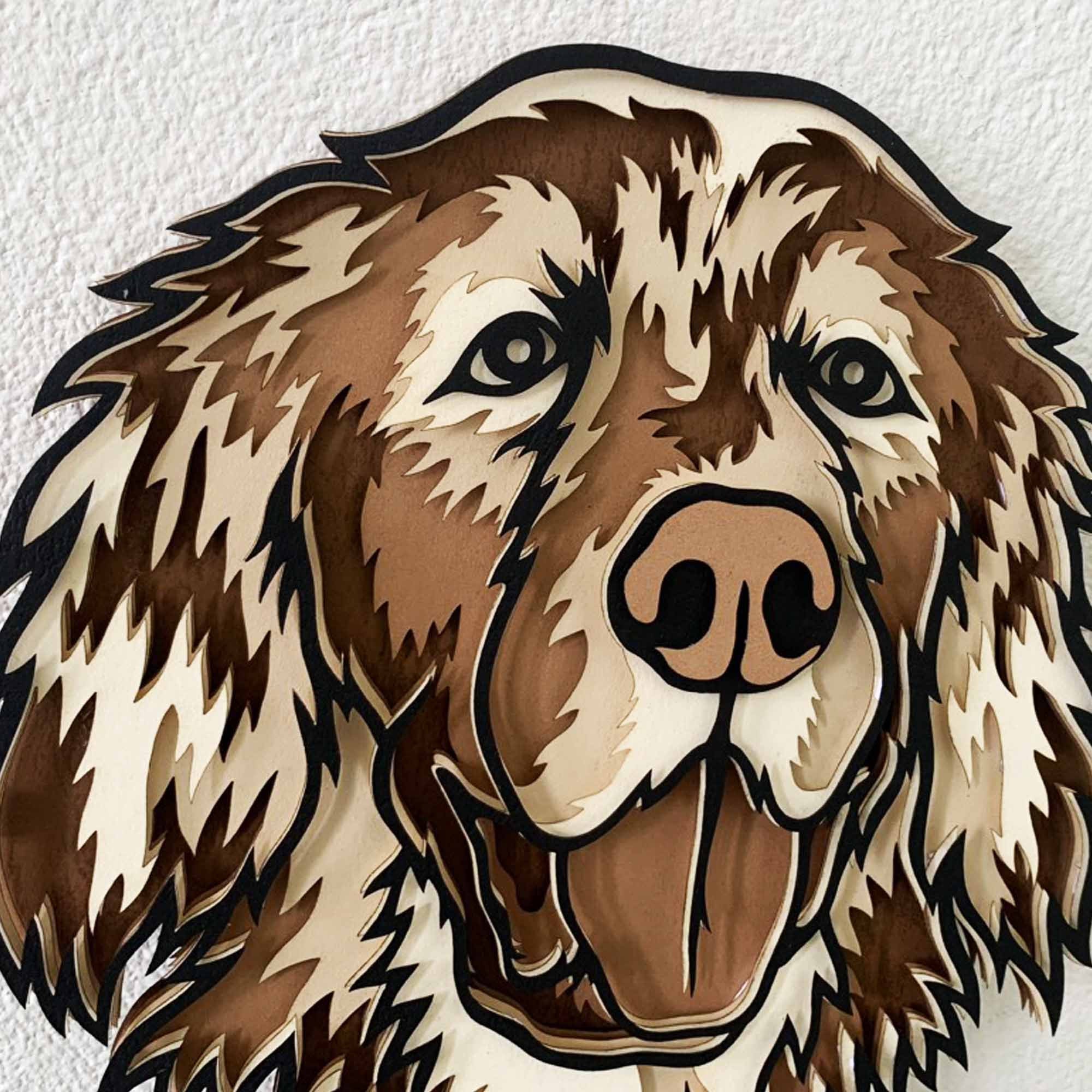 Golden Retriever 3D Layered Mandala SVG Laser Cut File - Etsy Canada