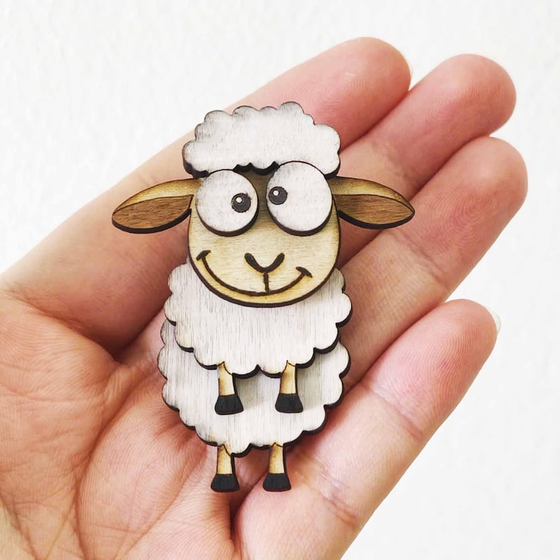 Quirky Farmyard Animals Fridge Magnet Laser Cut File - 10 Design Bundle (Digital Download) image 3