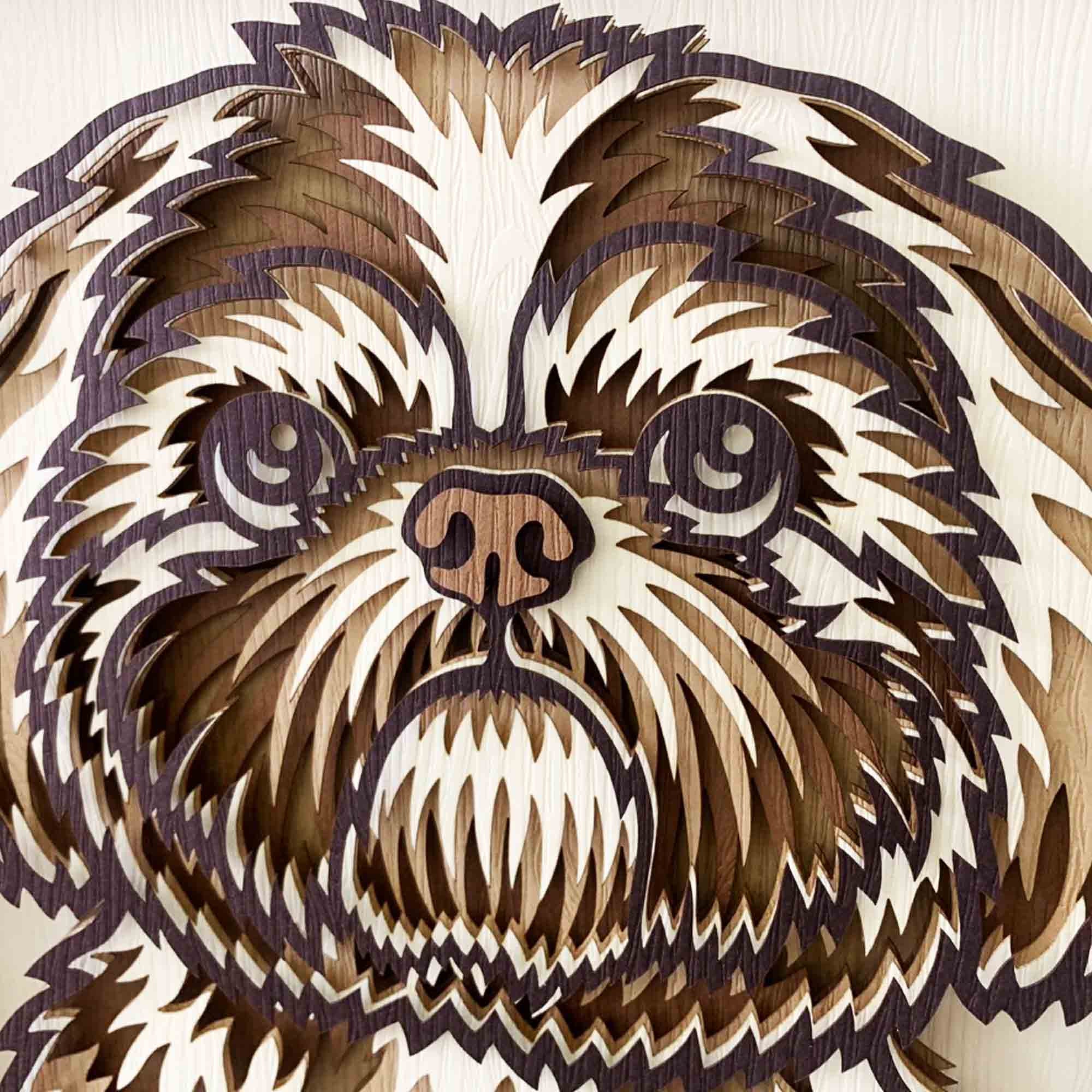 Shih Tzu 3D Laser Cut SVG/ 3D Dog Layer SVG for Wood/ 3D Shih - Etsy UK