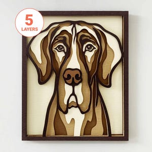 Dane Mandala SVG, 3D Layered Laser Cut File (Digital Download)