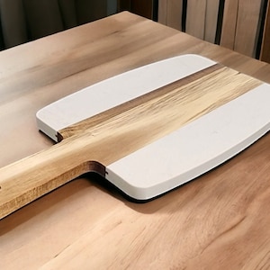 Marble and Acacia Wood Charcuterie Board