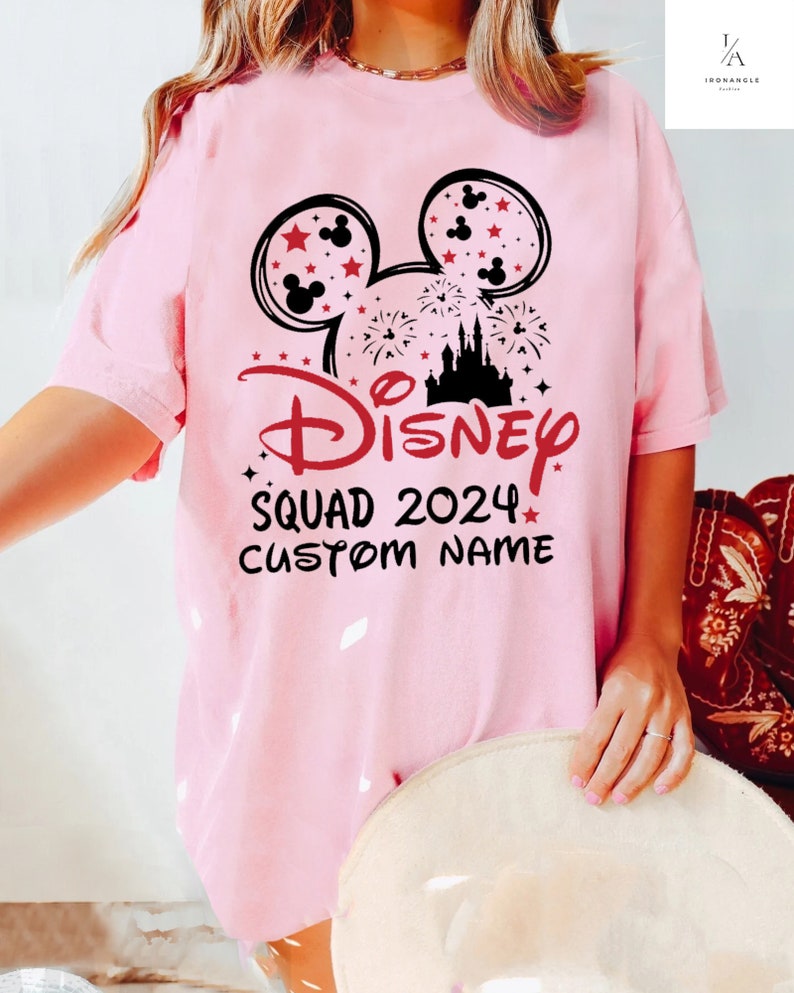 Custom Disney Squad 2024 Shirt, Custom Family Matching, Disney Squad