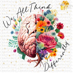 Original Designer | We All Think Differently PNG Digital Download