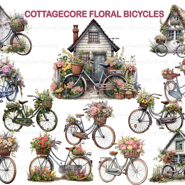 Bicycle With Flower - Etsy