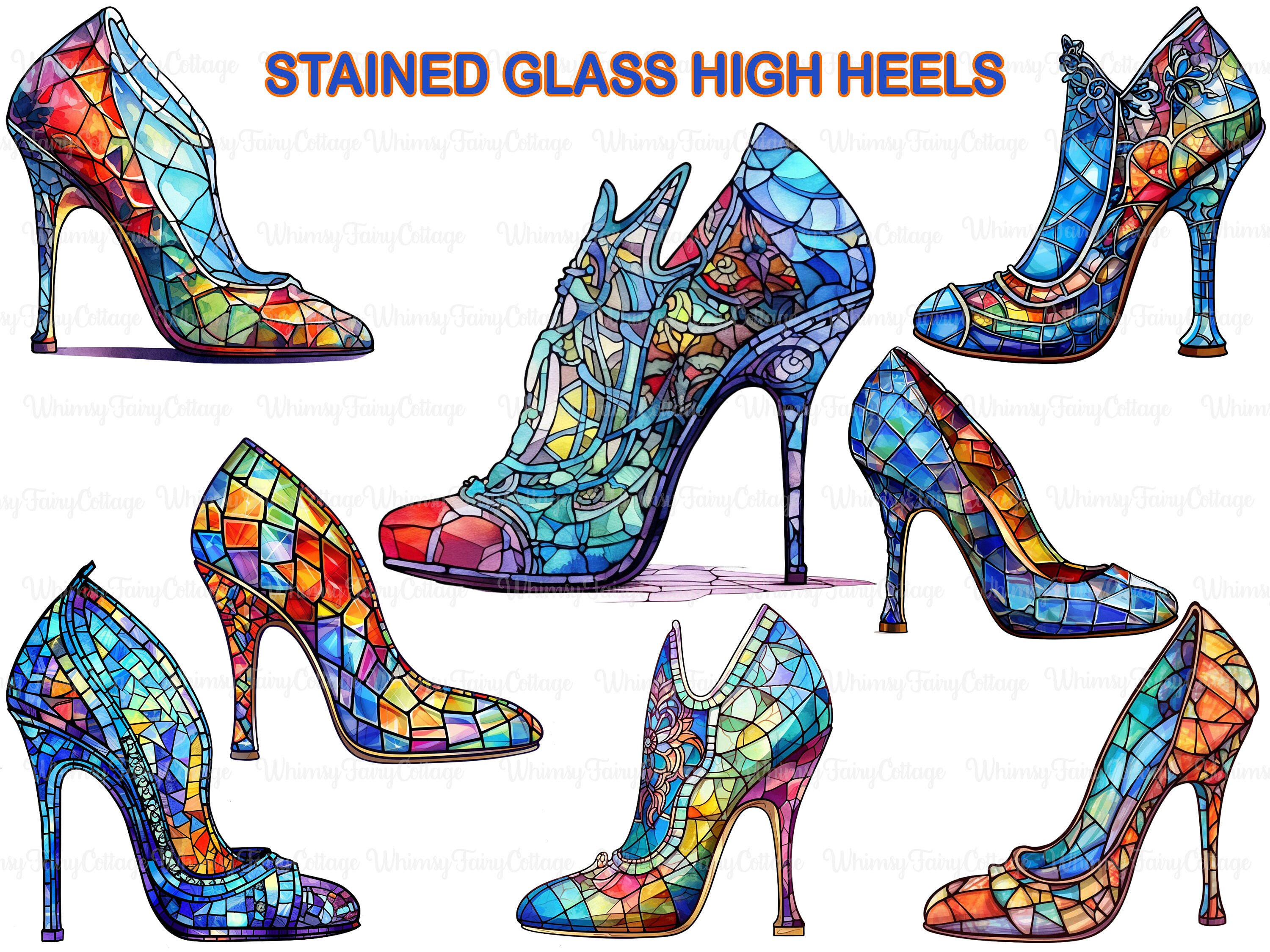 Glass store stiletto heels