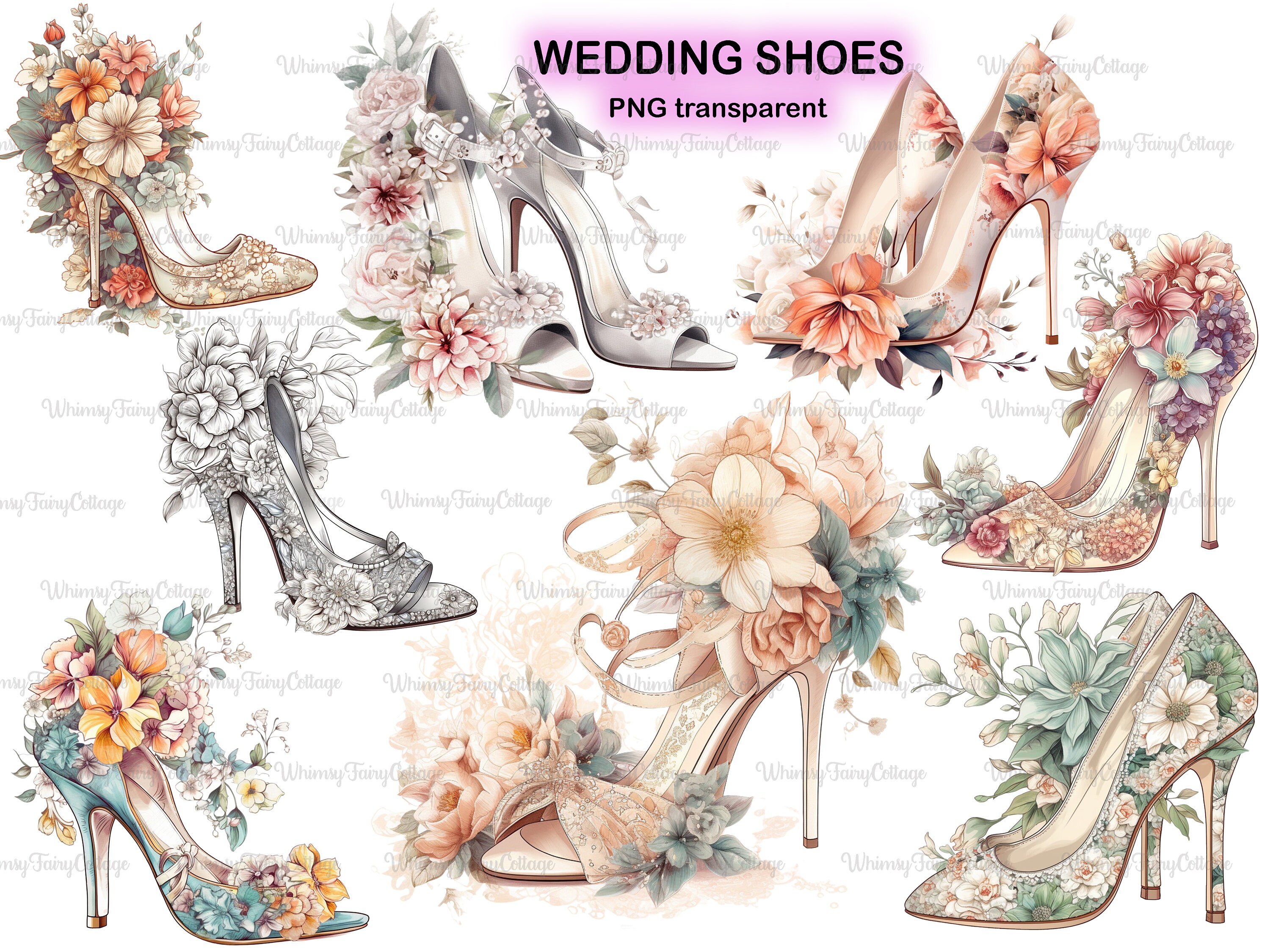 Flowers In Shoe Clip Art