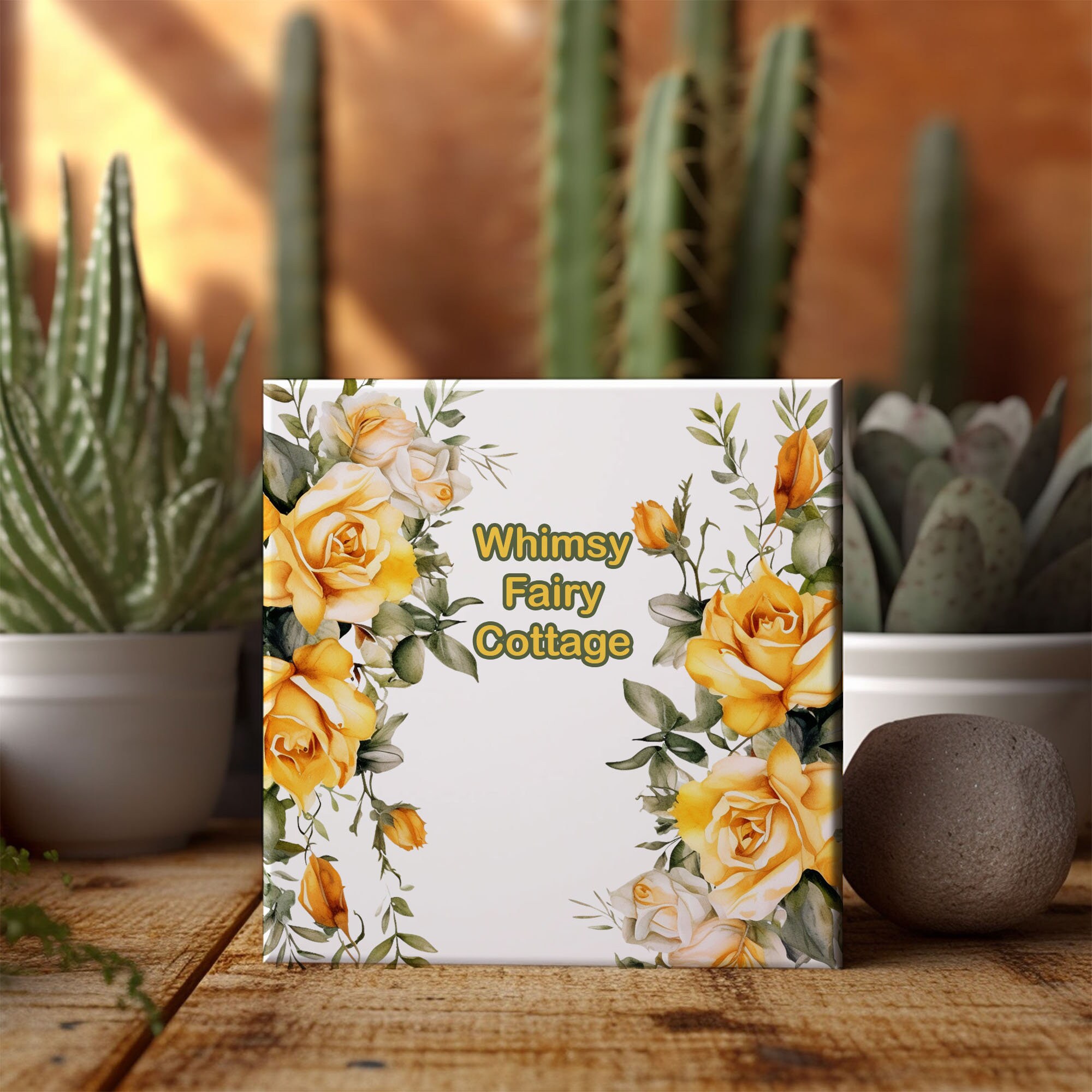 Yellow Roses Word Border Watercolor Yellow Roses Border Clipart: Floral PNG (digital Download ...