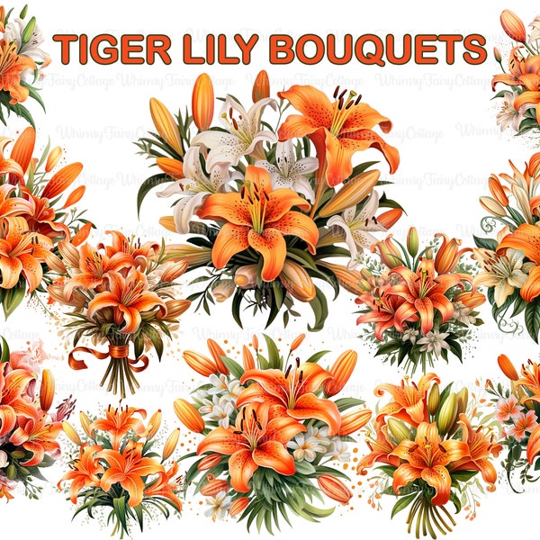 Tiger Lily Bouquet - Etsy