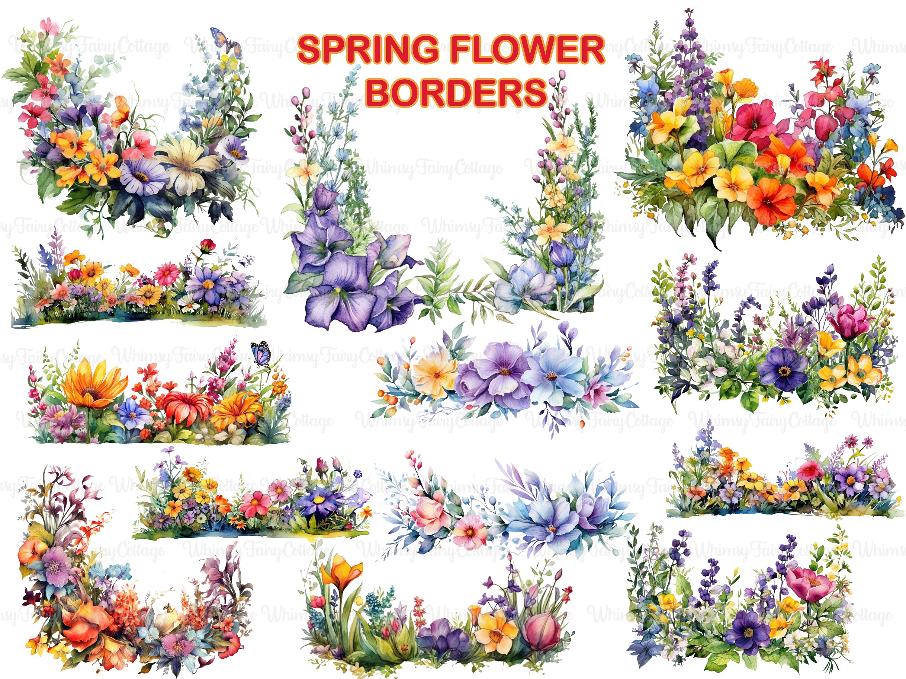 Spring Borders Clip Art