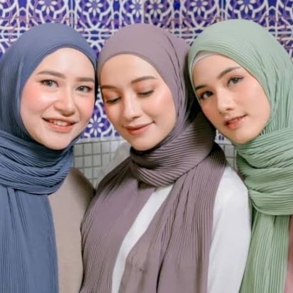 Pleated Chiffon Hijab Scarf Shawl - Hijab online australia - hijab shop brisbane