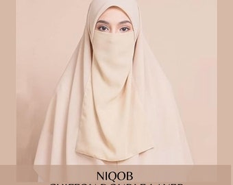 Niqab mousseline 2 couches - Hijab en ligne France - boutique hijab brisbane