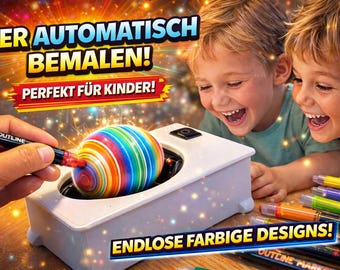 Ostereier Mal-Maschine, Ein Riesen Spaß für Groß & Klein