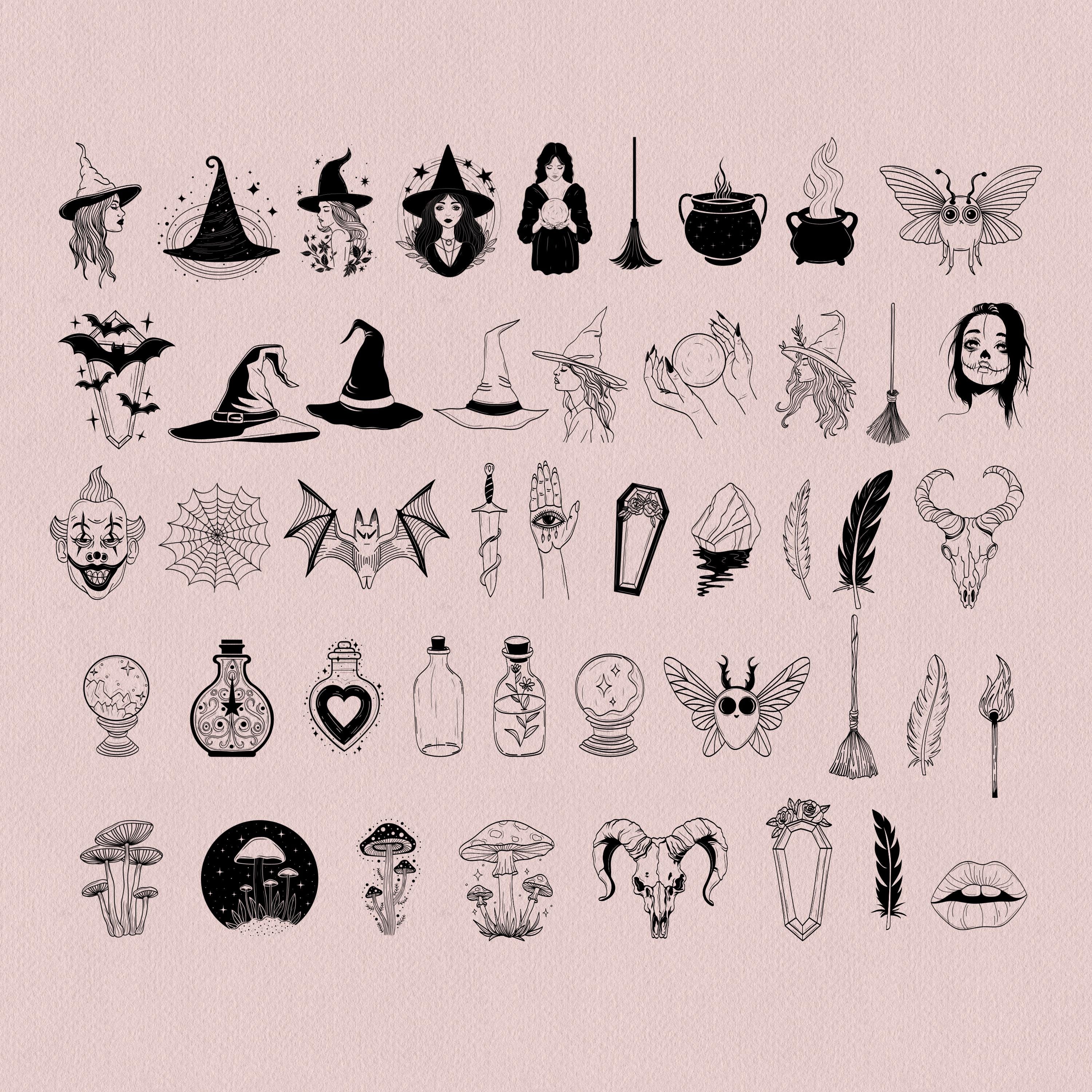 Halloween Procreate Stamps, Spooky Procreate Brush Set: Ghost, Pumpkin ...