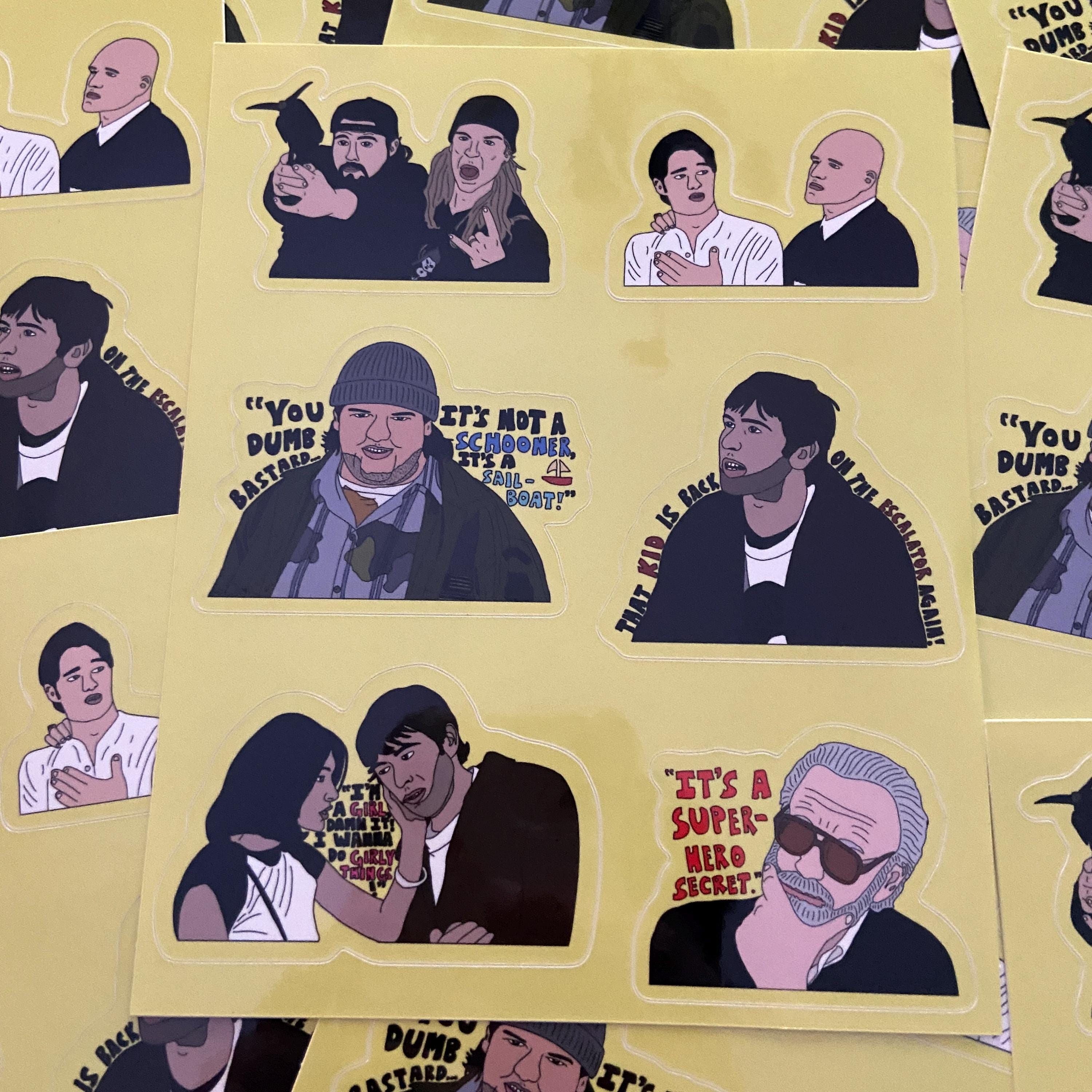 Mallrats inspired sticker sheet