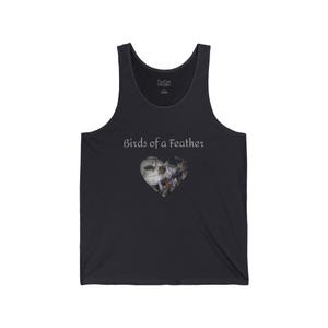 Birds of a Feather Dove Heart & 'Two Hearts One Branch' Double-Sided Jersey Tank Top