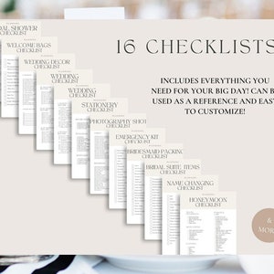 Wedding Checklist Printable Wedding Planning Checklist Wedding ...