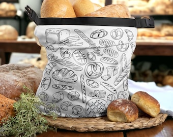 Reusable Bread Bag made with rPET - Keep Your Bread Fresh and Reduce Plastic Waste! White