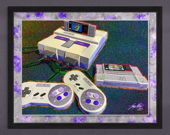 Retro SNES Digital Art