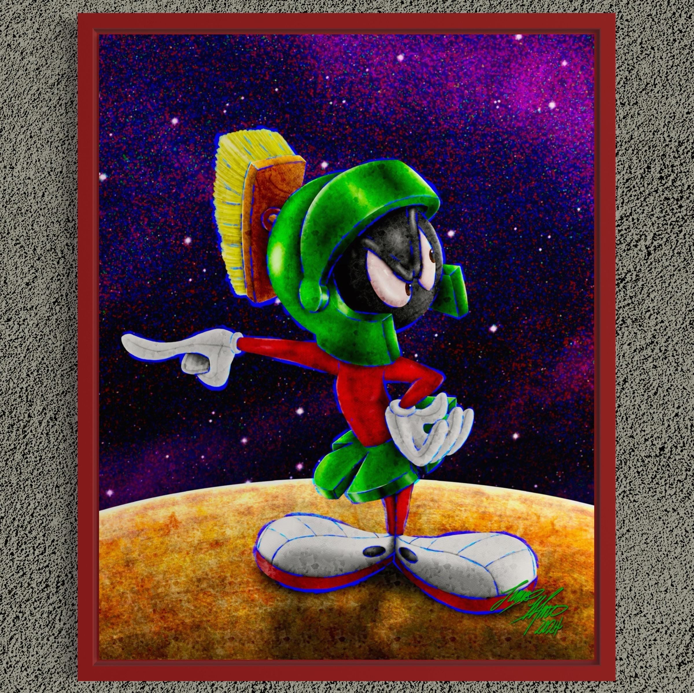 Marvin Arrives First (marvin the Martian) - Etsy