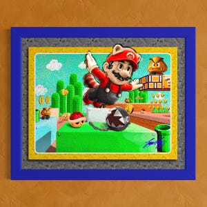Mario 3 (SMB3) Landscape 3 of 4 (Digital Art Print) 4x5