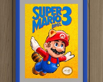 Mario 3 Cover Art Reimagined (Art Print)
