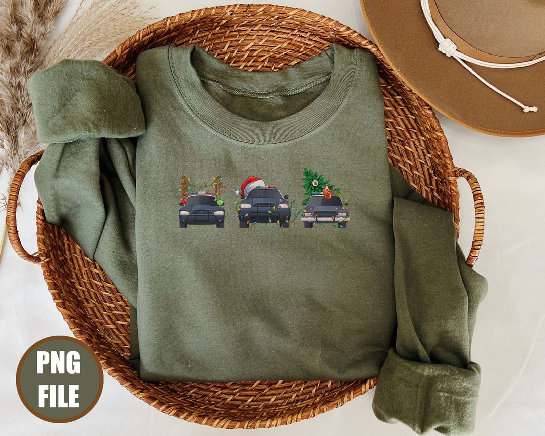 Police Car Christmas Light PNG, Policeman Christmas Png, Police Officer