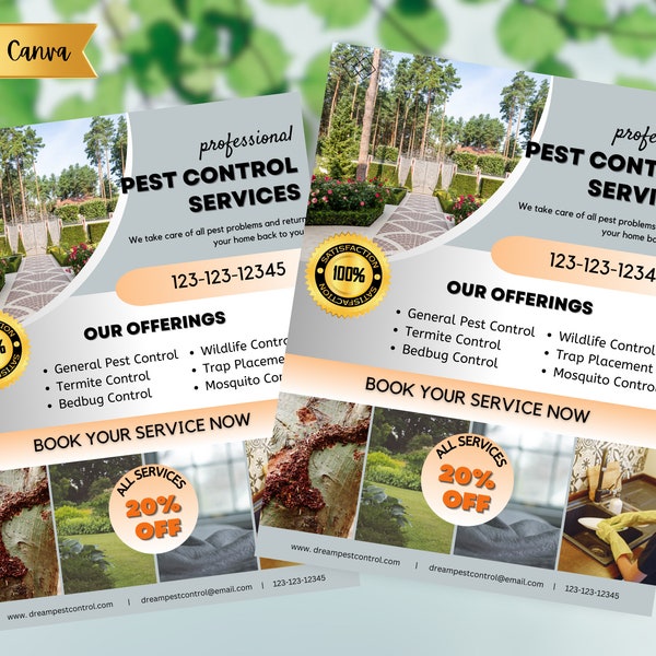 DIY pest control services flyer | residential pest control flyer | Extermination services | Rodent Control | Home Pest Removal | Affordable