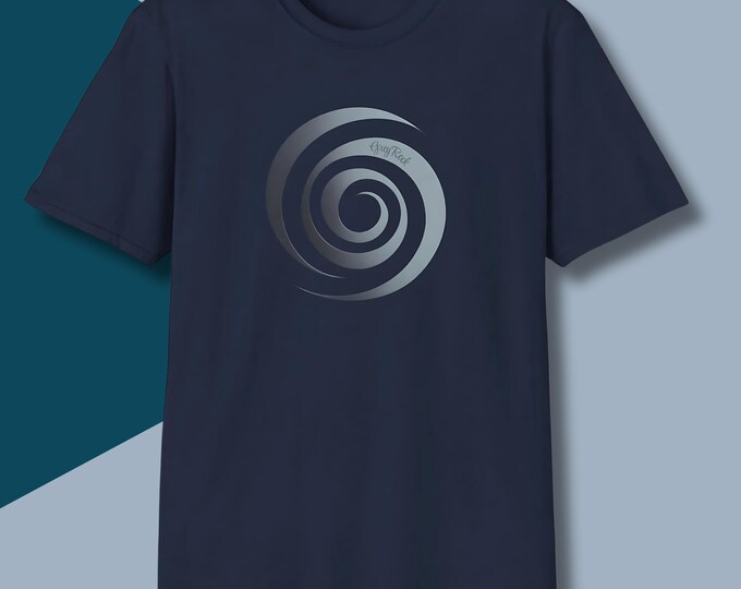Grey Rock Spiral T-Shirt - A symbol of Silent Power Unisex Soft Style Tee