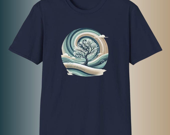 Winds of Resilience T-Shirt | Grey Rock Healing & Growth Tee | Nature-Inspired Empowerment Shirt | Trauma Recovery Gift
