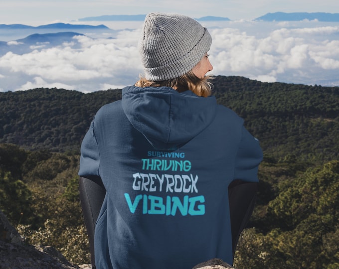 Grey Rock Vibes Hoodie for Narcissistic Abuse Survivors Unisex Heavy Blend Hooded Sweatshirt