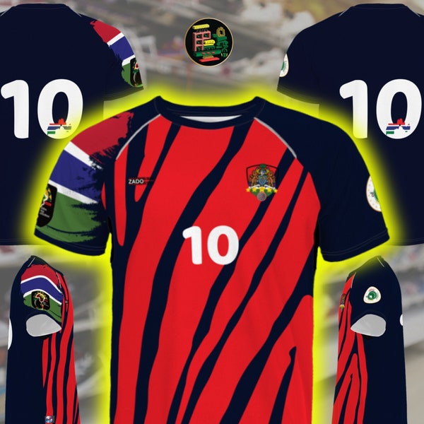 Gambia Fußball Trikot (Maillot de la Gambie)