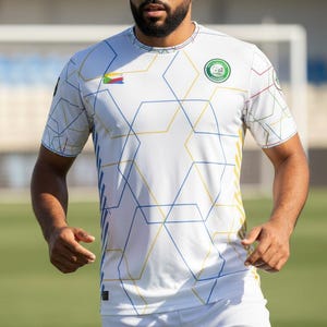 Comoros football jersey (Maillot Comores blanc)