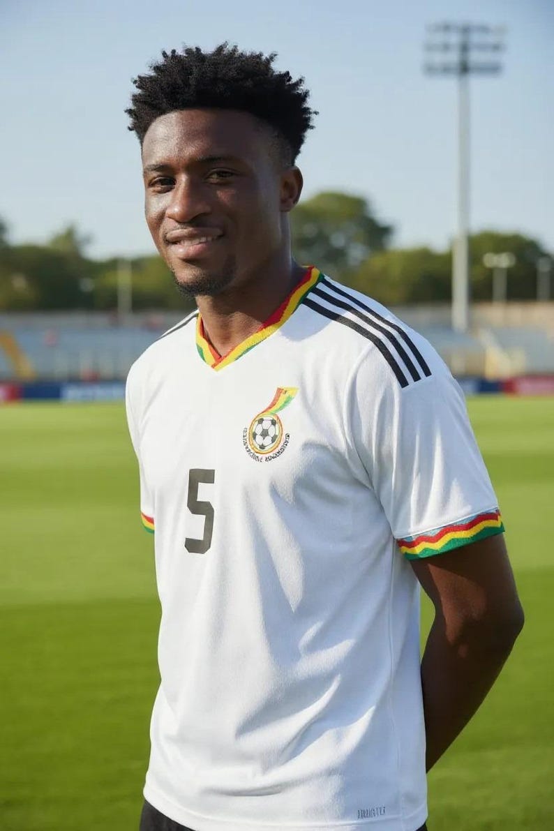 white Ghana new release jersey for soccer