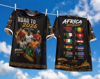Afrika steht für Fußballtrikot, Fußball-T-Shirt der afrikanischen Länder