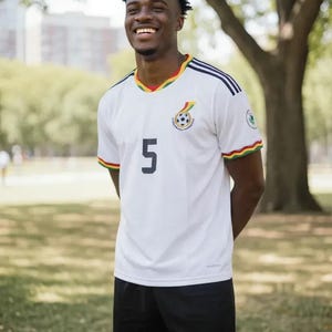 Football and soccer jersey for Ghana team