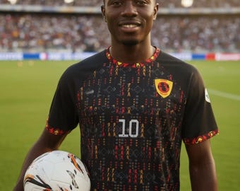 Angola Fußball-Trikot Männer Konzept Zado (Camisola angolana)