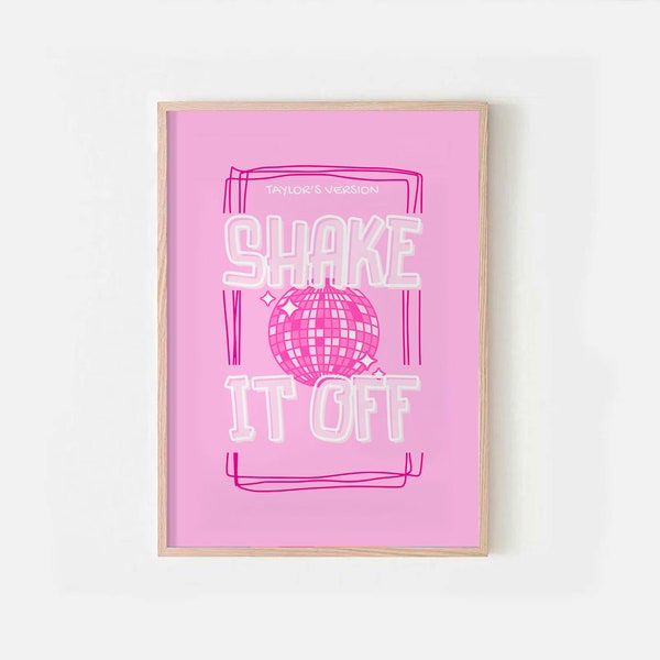 Shake it poster, Shake it poster, pink shake it gift, Taylor gift, gift for her, swifti gift, Taylor shake it poster, Taylor gift, girl gift