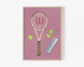 Raquette Tennis Wilson Jimmy Connors Champs – Années 70, 27 Pouces, Avec étui