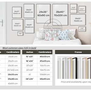 a bed room with a bed and a wall hanging