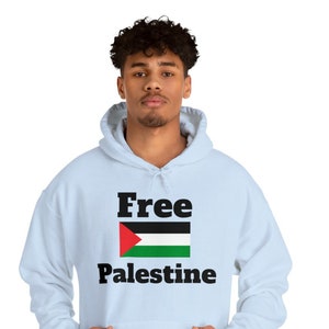 Free Palestine Hoodie: Unisex Cotton-Blend Support Sweatshirt