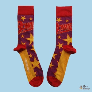 David Bowie: sokken met 'sterlogo' *Officiële merchandise!*